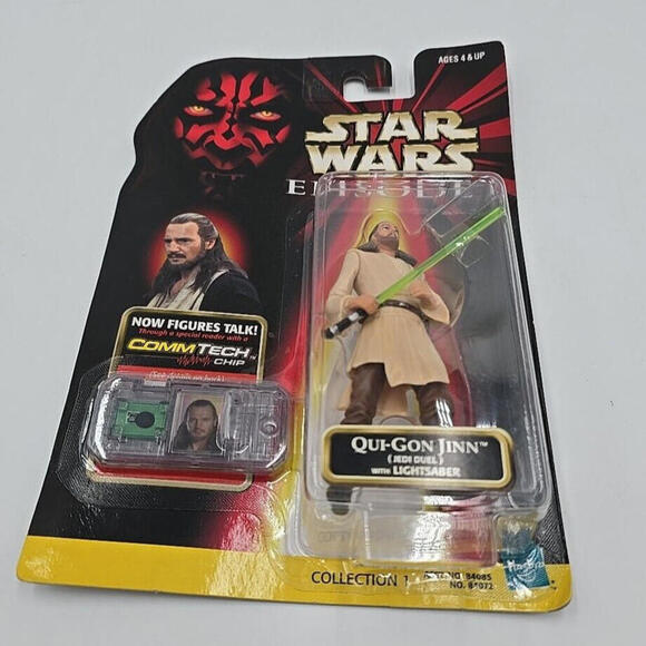 1998 Hasbro Star Wars: Episode 1 Qui-Gon Jinn Jedi‎ Duel Action Figure - Picture 2 of 7